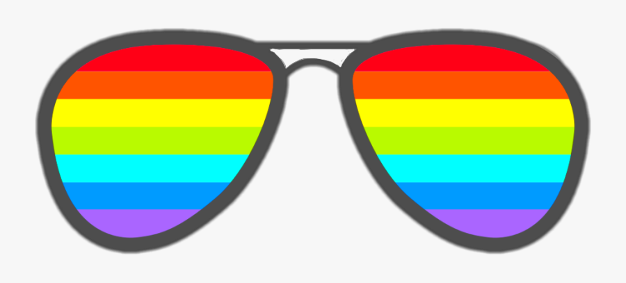 Check Out The Sticker @misseliphdz-cuba Made With - Rainbow Sunglasses Transparent Background, Transparent Clipart