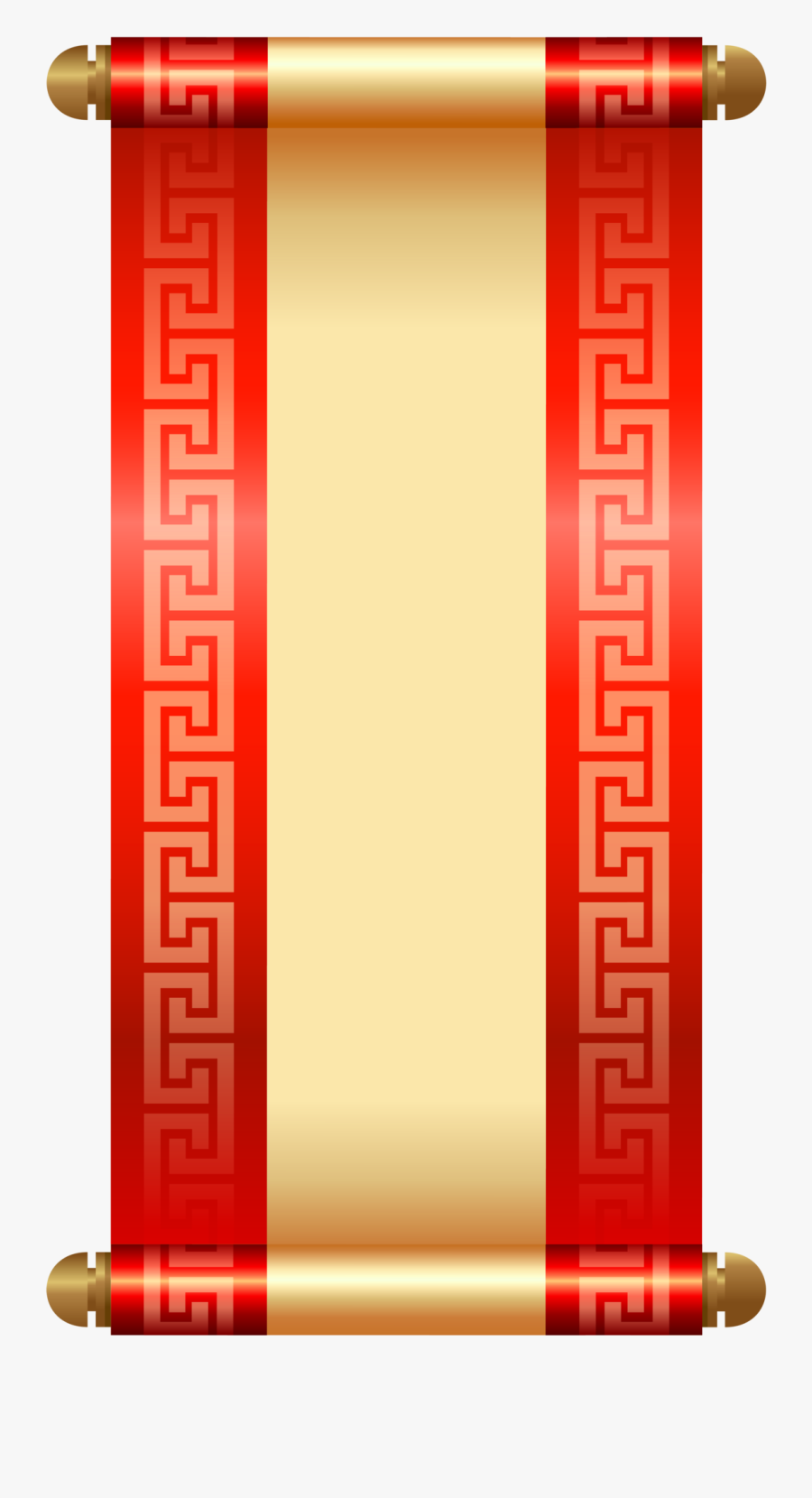 Transparent Scrolls Clipart - Chinese Scroll Png, Transparent Clipart