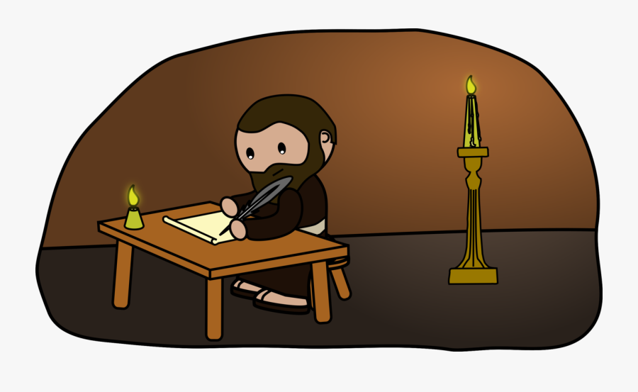 Free Man Writing - Man Writing A Book Cartoon, Transparent Clipart