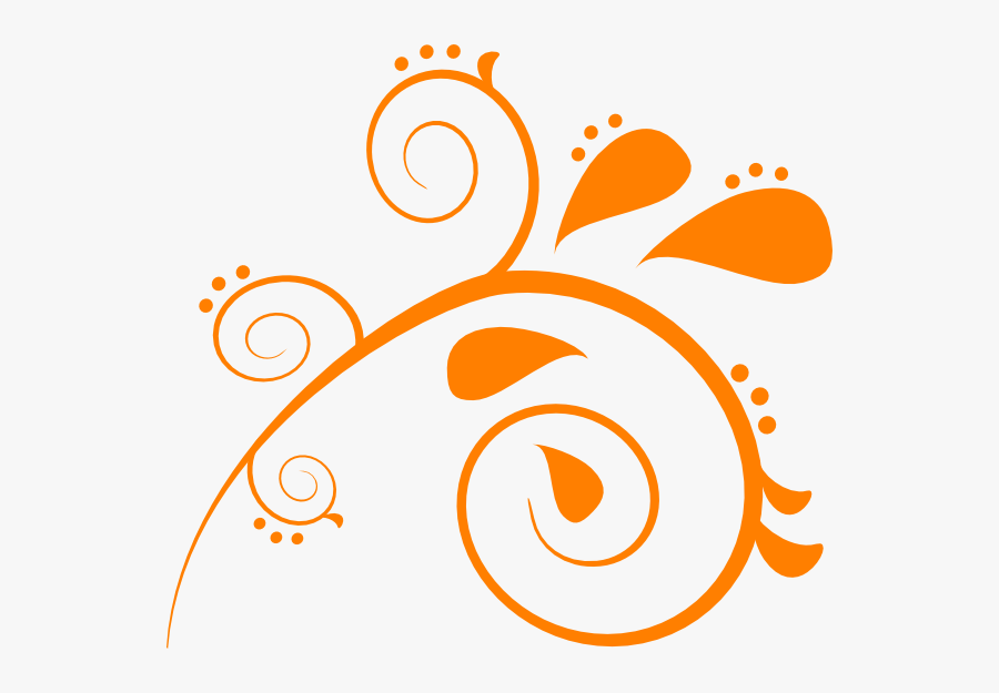 Transparent Scroll Clipart - Orange Scroll Clipart, Transparent Clipart