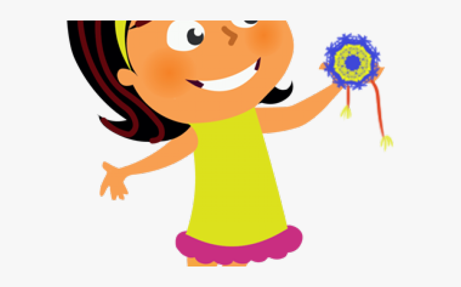 Rakhi Clipart Transparent - Cartoon Raksha Bandha Png, Transparent Clipart