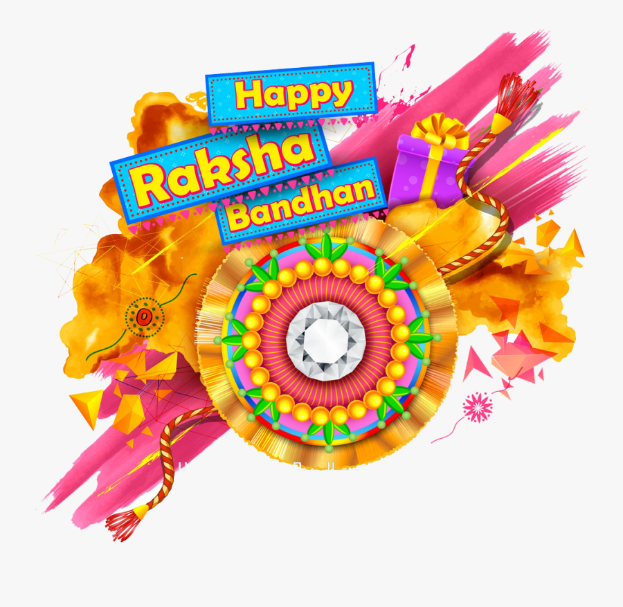 On This Auspicious Occasion Of Raksha Bandhan Praying - Happy Raksha Bandhan Vector, Transparent Clipart