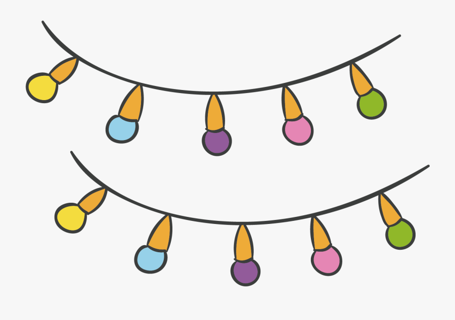 Clip Beads Colorful - Lamp Cartoon Png, Transparent Clipart