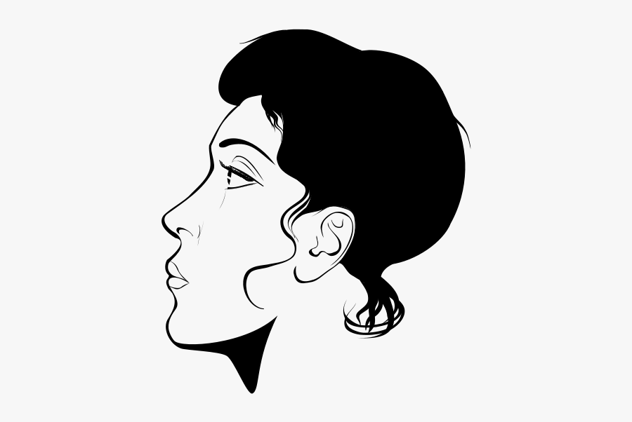 Face Silhouette Png - Portrait, Transparent Clipart