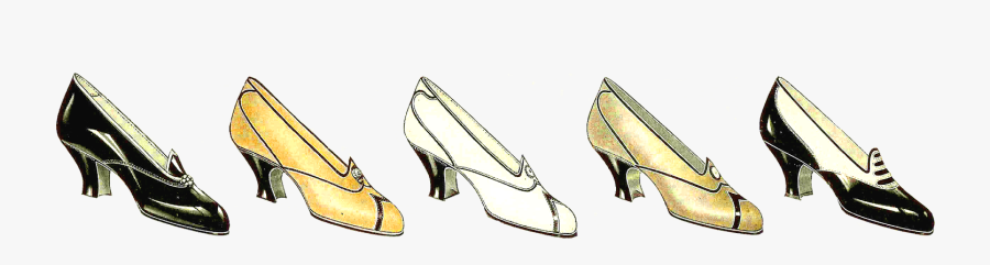 Clip Art Ladies Shoe Clipart Antique - Basic Pump, Transparent Clipart