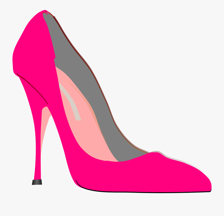 Pink High Heel Shoes Clipart - High Heel Clipart, Transparent Clipart