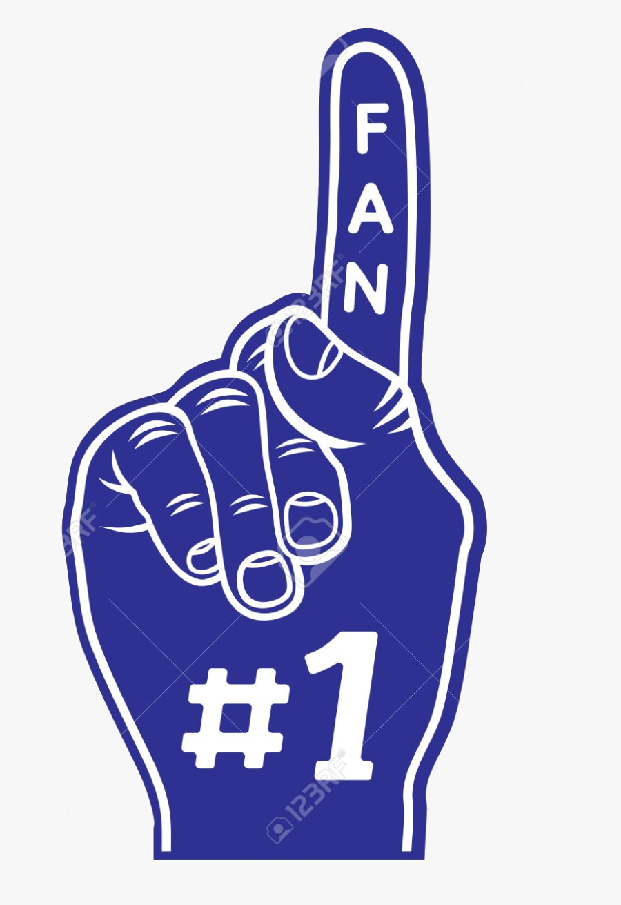 Number 1 Winner Clipart Free On Transparent Png - Number 1 Fan Foam Finger, Transparent Clipart