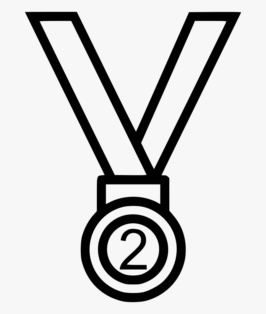 Transparent Silver Trophy Png - Medal Clipart Black And White, Transparent Clipart