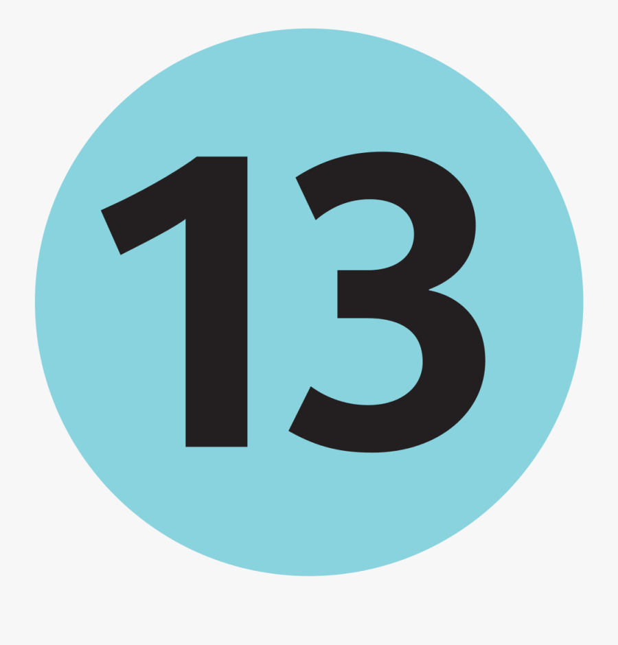 Free Vector Paris Subway Clip Art - Number 13 In A Circle, Transparent Clipart