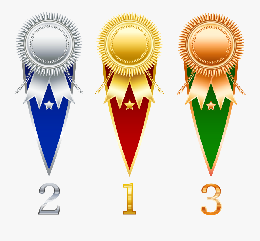 Graphic Free Stock Rosette Prize Set Transparent - Prize Png Transparent, Transparent Clipart