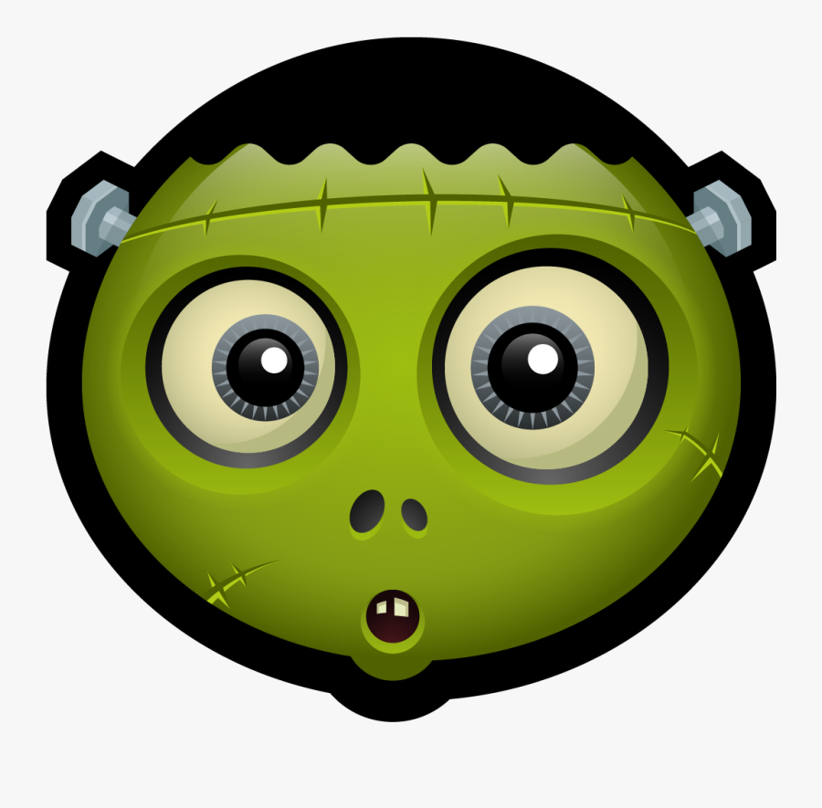 Frankenstein Clipart Halloween Icons - Transparent Circle Zombie, Transparent Clipart