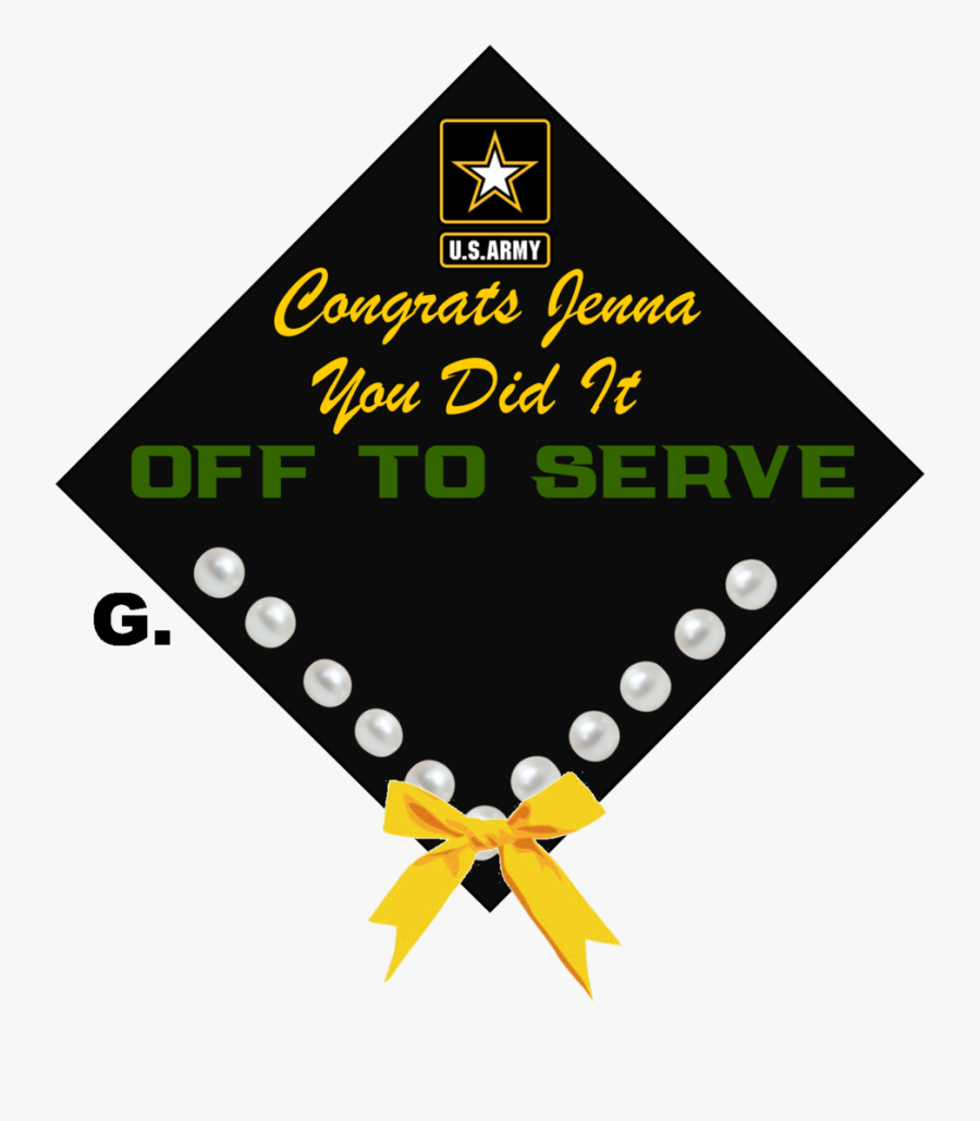 Transparent Graduation Cap 2017 Clipart - Us Army, Transparent Clipart