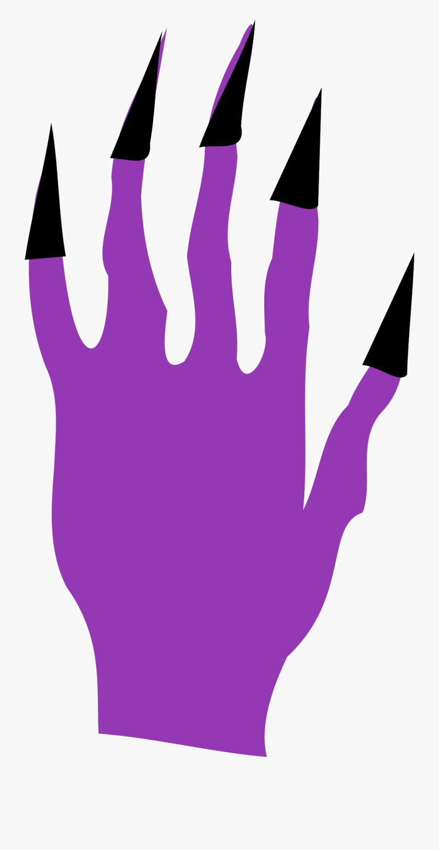 Halloween Nails - Witches Finger Nails Clip Art, Transparent Clipart