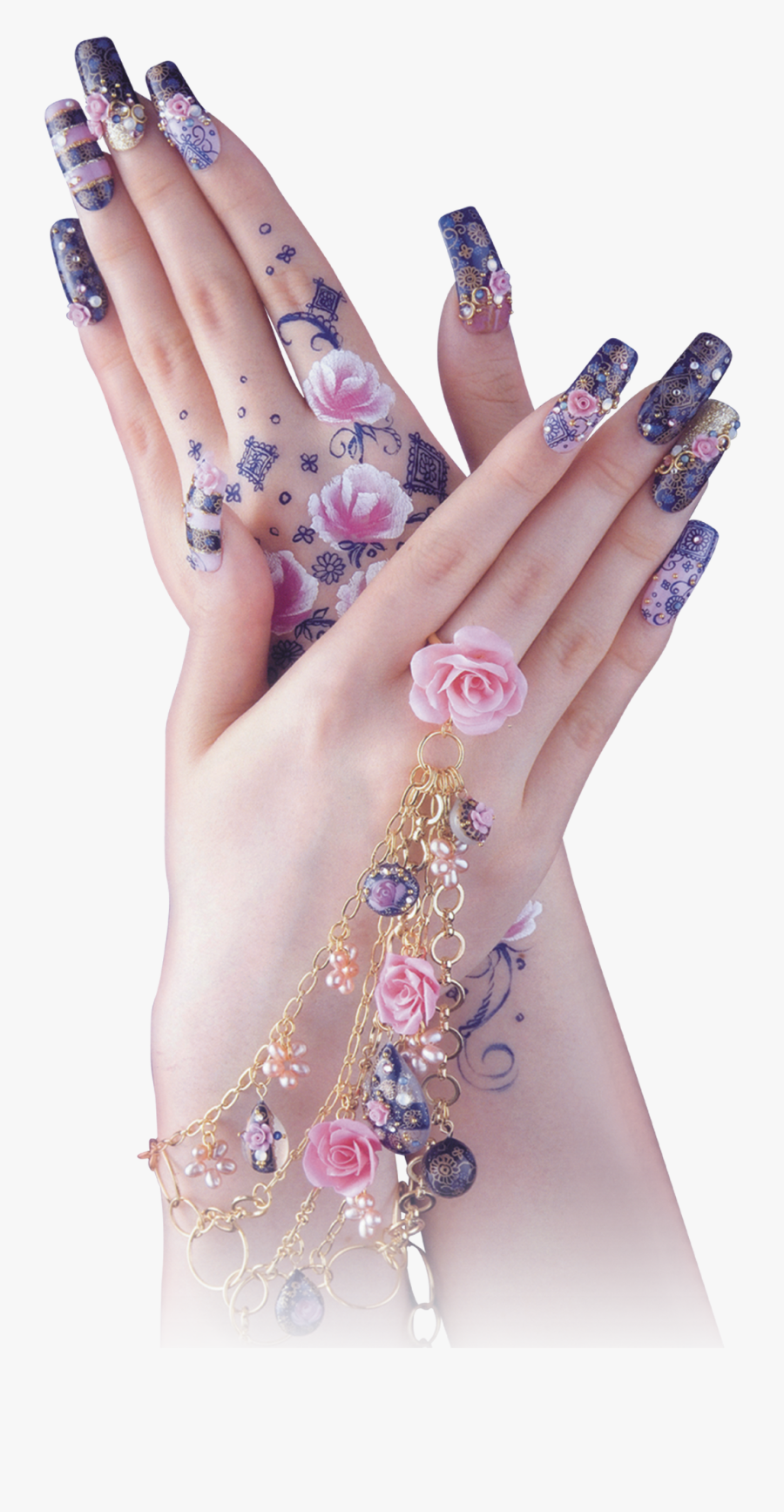 Art Horoscope Nails Fingers Artificial Creative Nail - Nails Png, Transparent Clipart