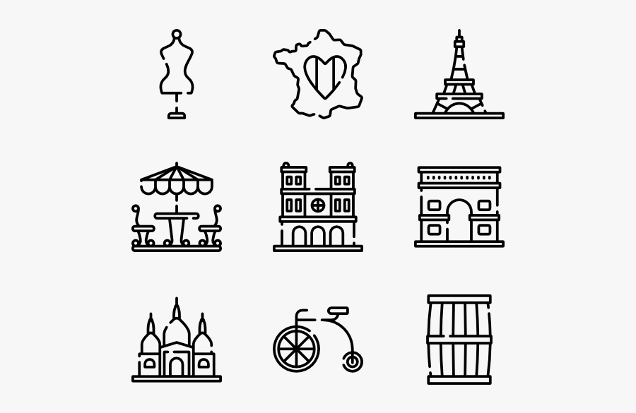 Icon Packs Vector - France Icon Transparent Background, Transparent Clipart