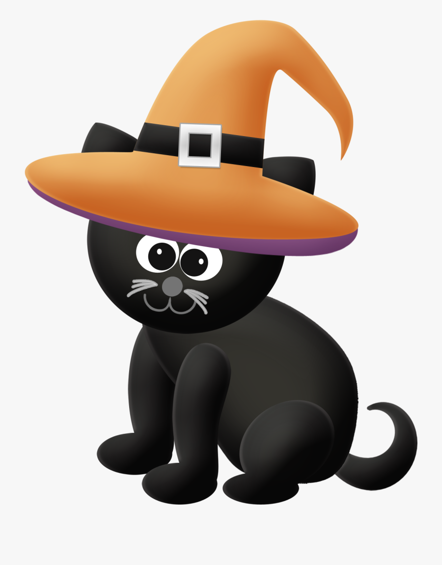 Transparent Halloween Black Cat Png - Aplique Halloween Png, Transparent Clipart