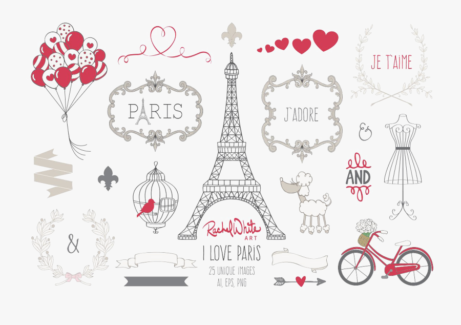 Paris Transparent Background Png - Love Paris, Transparent Clipart