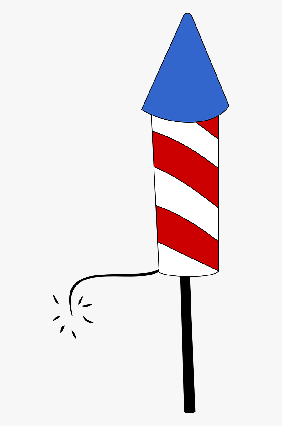 Rocket,new Year"s Rocket,free - Firework Clipart Firecracker, Transparent Clipart