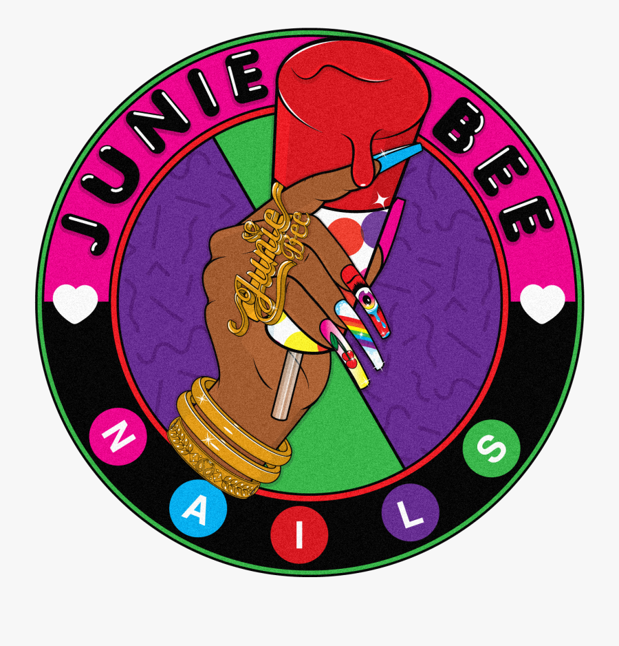Junie Bee Nails Is Straight Out The 90"s, Providing - Junie B Nails Logo, Transparent Clipart