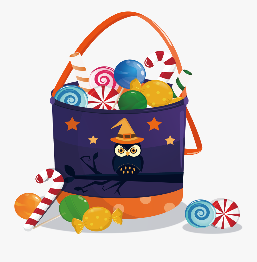 Halloween Clipart Basket - Halloween Gift Basket Png, Transparent Clipart