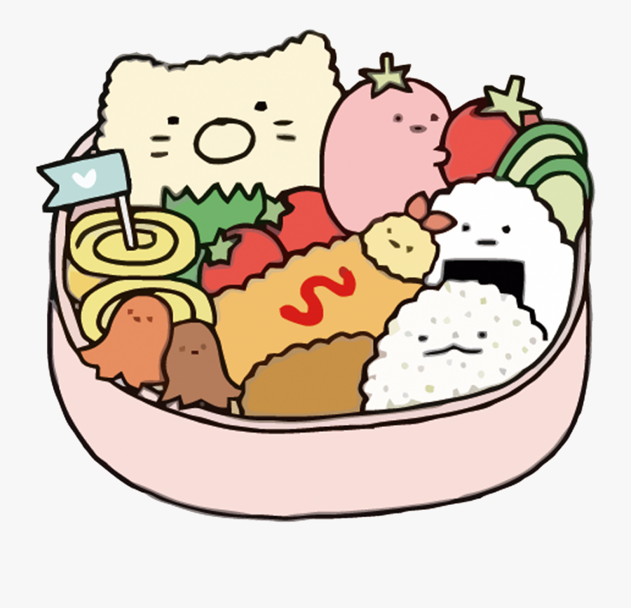 Cute Bento Box Cartoon, Transparent Clipart