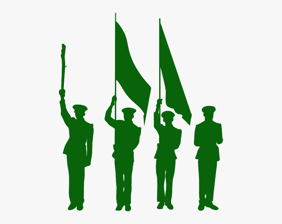 Military Color Guard Logo, Transparent Clipart