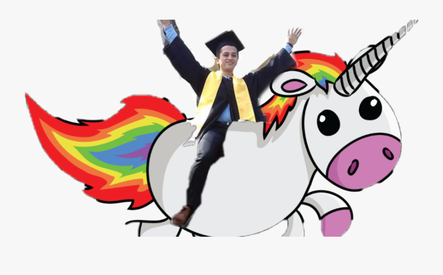 Transparent Color Guard Clipart - Cartoon Unicorn Transparent Background, Transparent Clipart
