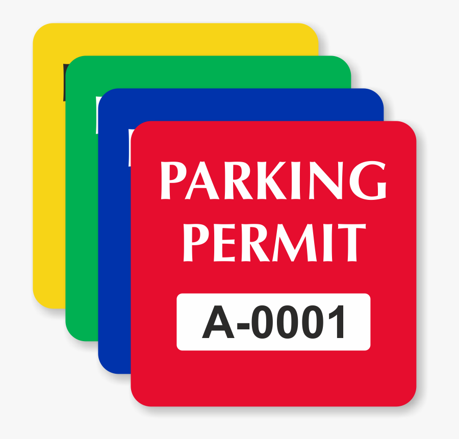 Wait List Form Town - Clip Art Parking Pass, Transparent Clipart
