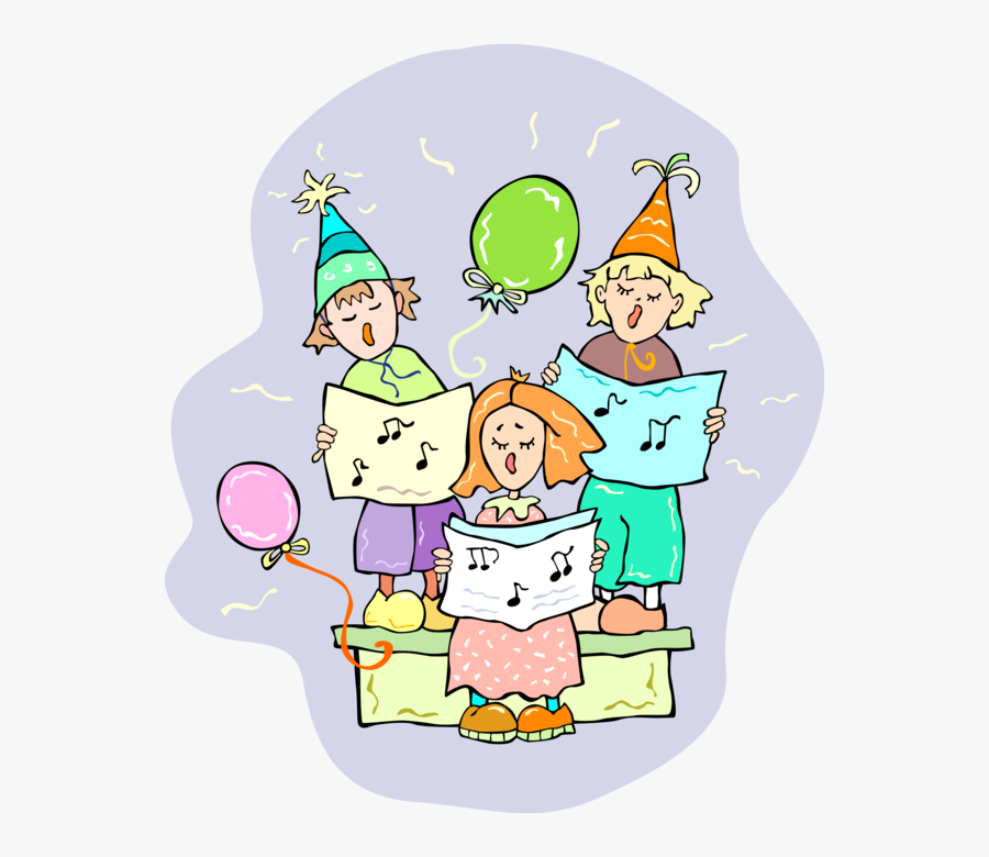 Transparent Christmas Carolers Clipart - Singing Birthday Song Clipart, Transparent Clipart