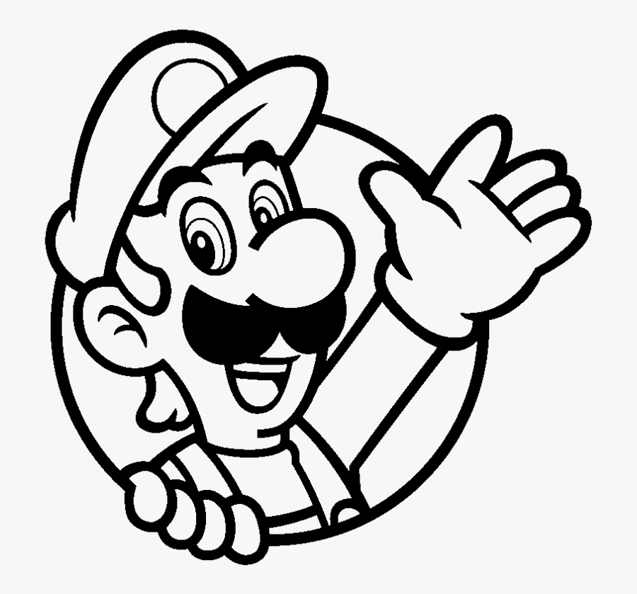 Beach Towel Coloring Page - Mario 3d World Luigi Icon, Transparent Clipart