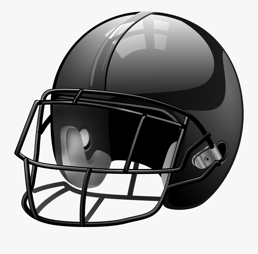 Black Football Helmet Png, Transparent Clipart