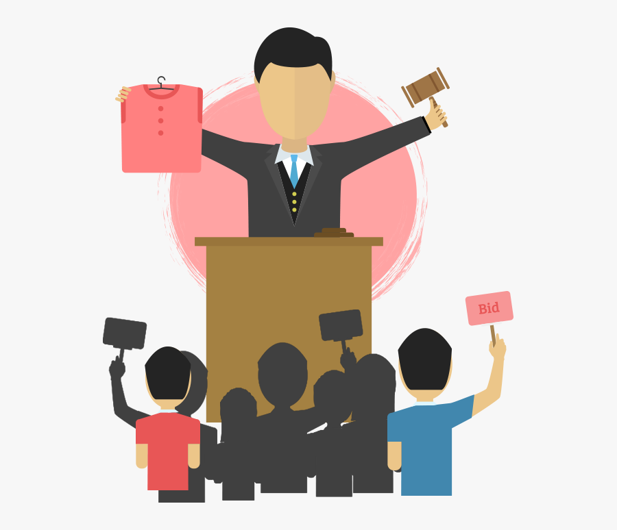 Clip Art Bid Auction, Transparent Clipart