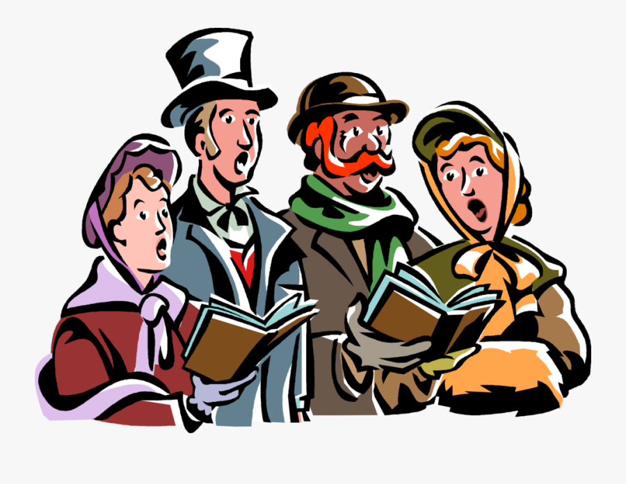 Christmas Cliparts Carolers - Christmas Carolers Clipart, Transparent Clipart
