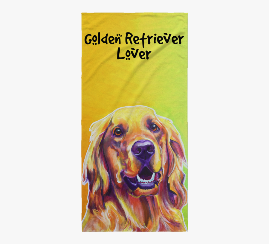 Clip Art Golden Retriever Beach - Retriever, Transparent Clipart