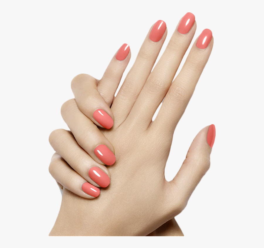 Transparent Manicure Clipart - Hands With Nail Polish, Transparent Clipart
