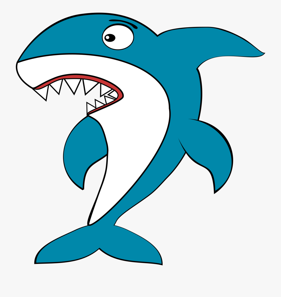 Clip Art Cartoon Shark Picture - Clip Art Pictures Shark, Transparent Clipart