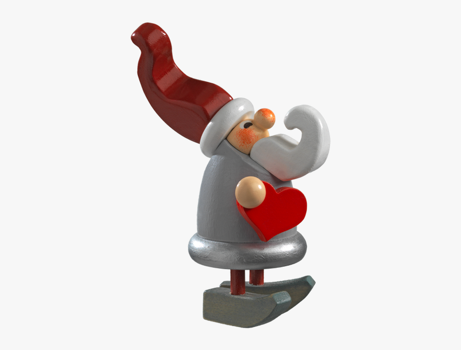 Christmas Elf With Heart Figure - Cartoon, Transparent Clipart