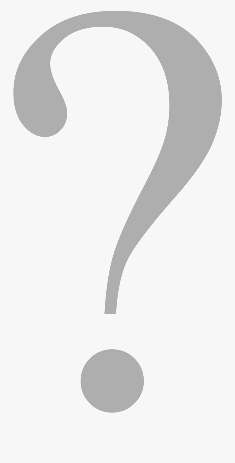 File Mark Grey Svg - Grey Question Mark Vector, Transparent Clipart