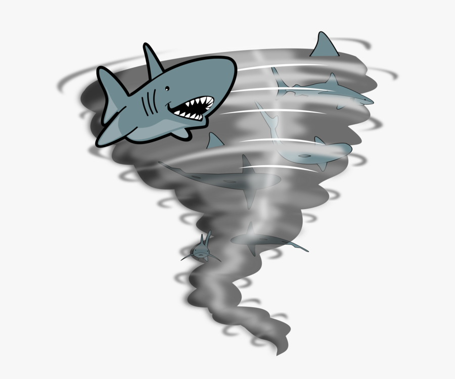 Lamnidae,shark,great White Shark - Silhouette Tornado, Transparent Clipart