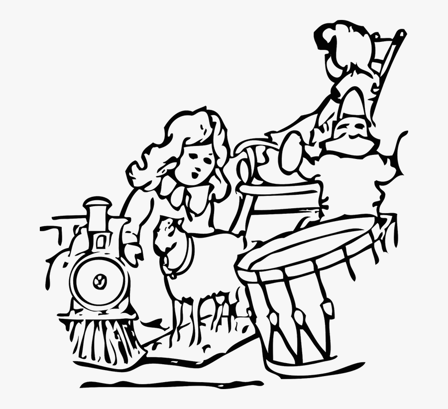 Christmas Toys Clipart Black And White, Transparent Clipart