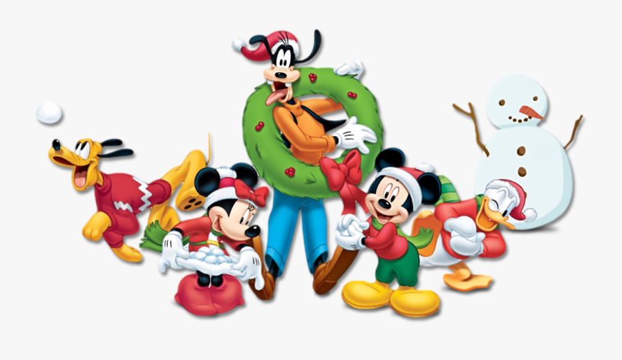 Singer Clipart Christmas Carol - Mickey Mouse Navidad Png, Transparent Clipart