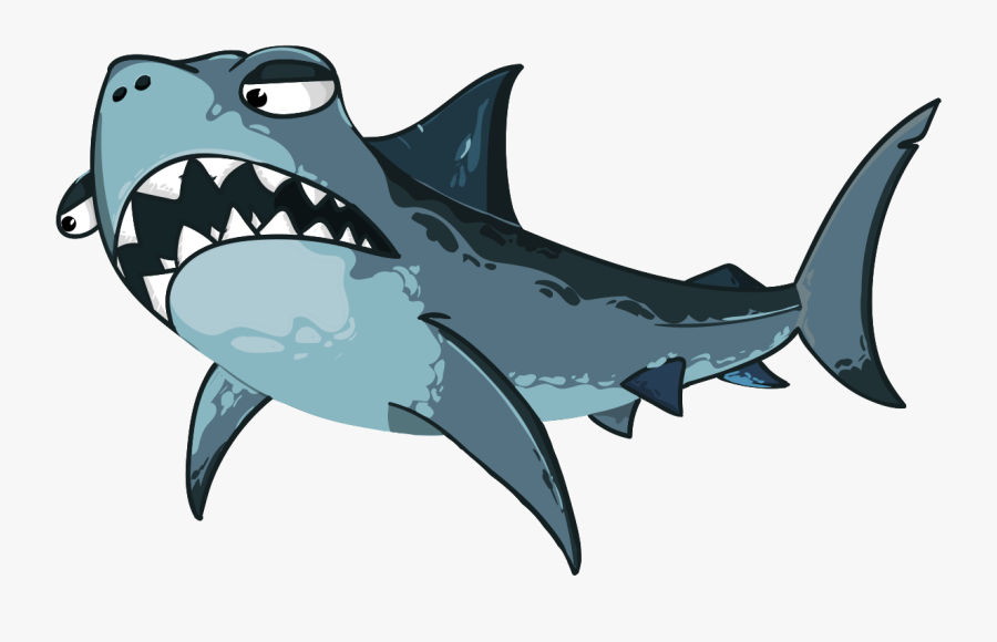 Angry Shark, Sea Animals - Shark, Transparent Clipart