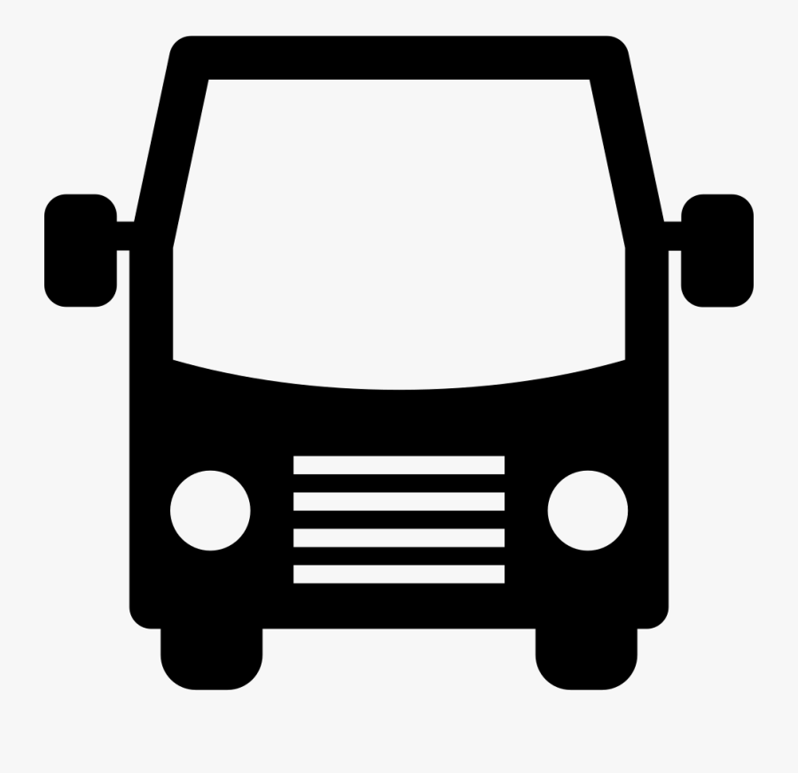 Transparent School Bus Front Clipart - Bus Front Icon Png, Transparent Clipart