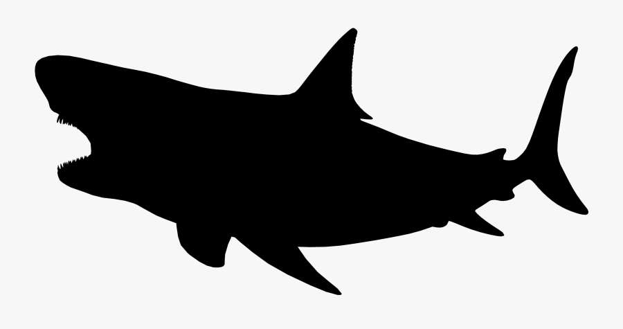 Shark Clip Art Fauna Silhouette Mammal - Siluet Fauna, Transparent Clipart