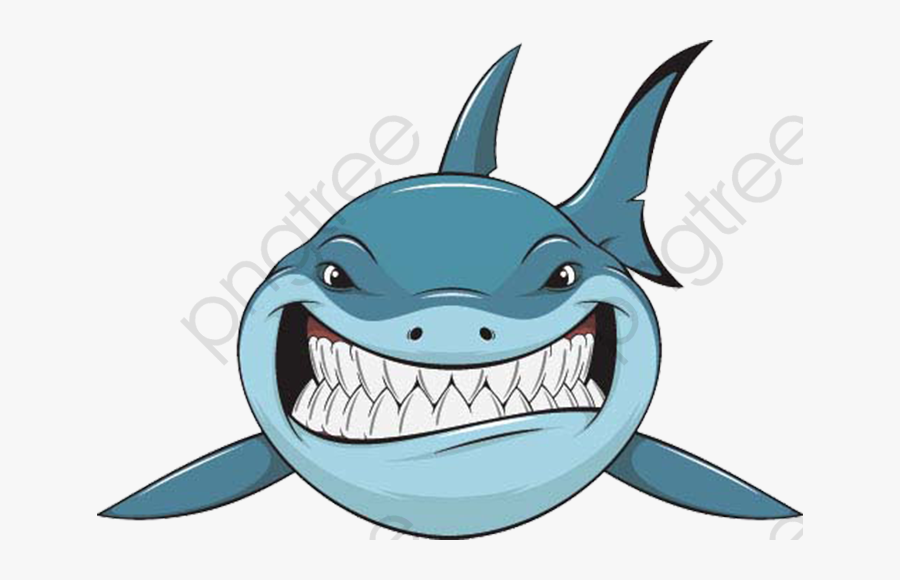Cartoon Shark, Transparent Clipart
