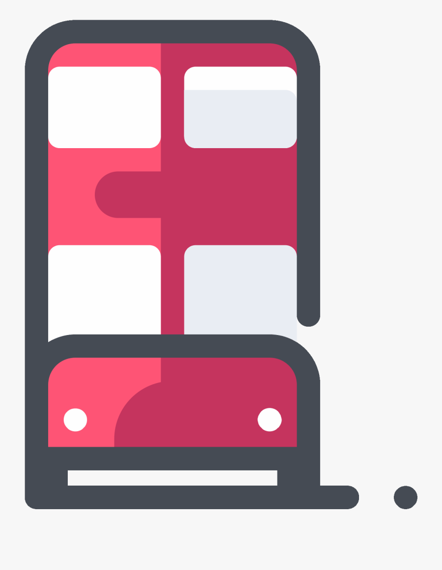 Tour Bus Icon, Transparent Clipart