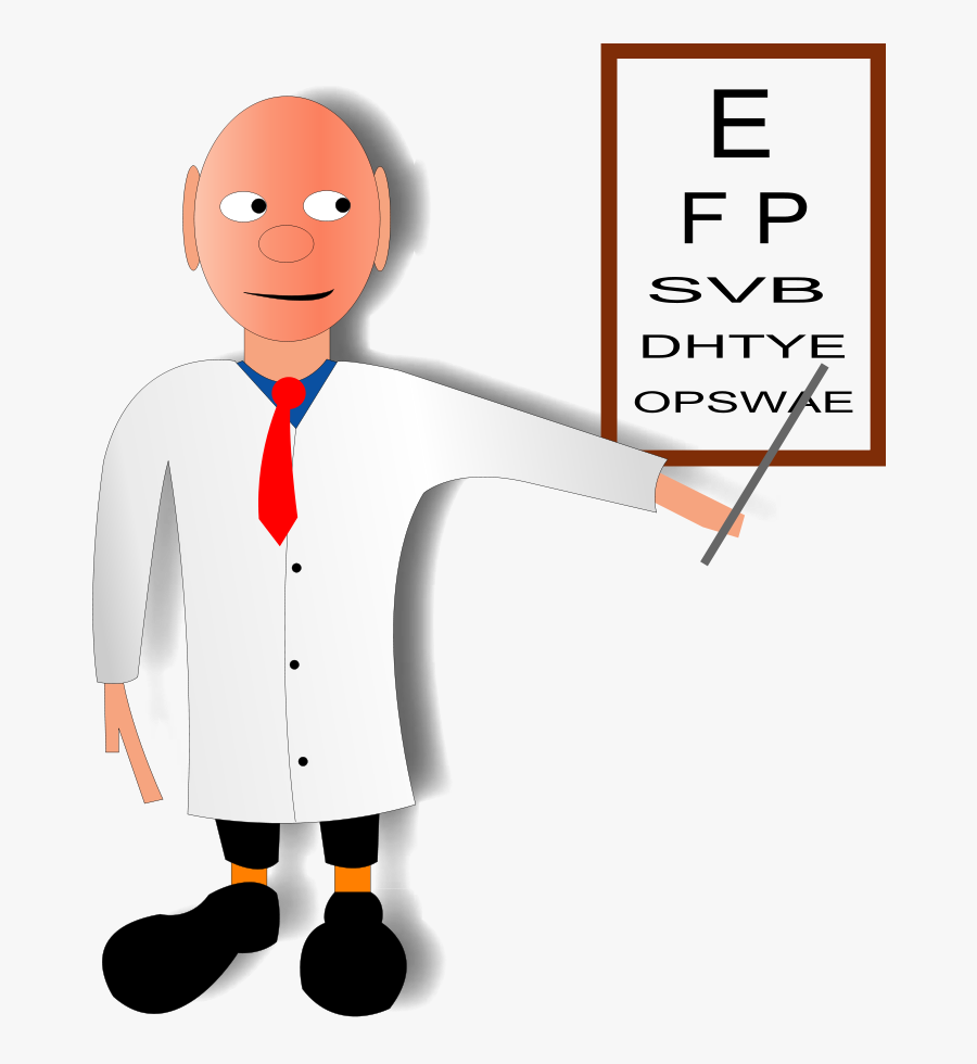 Transparent Doctor Clipart Png - Doctor Doing Eye Test, Transparent Clipart