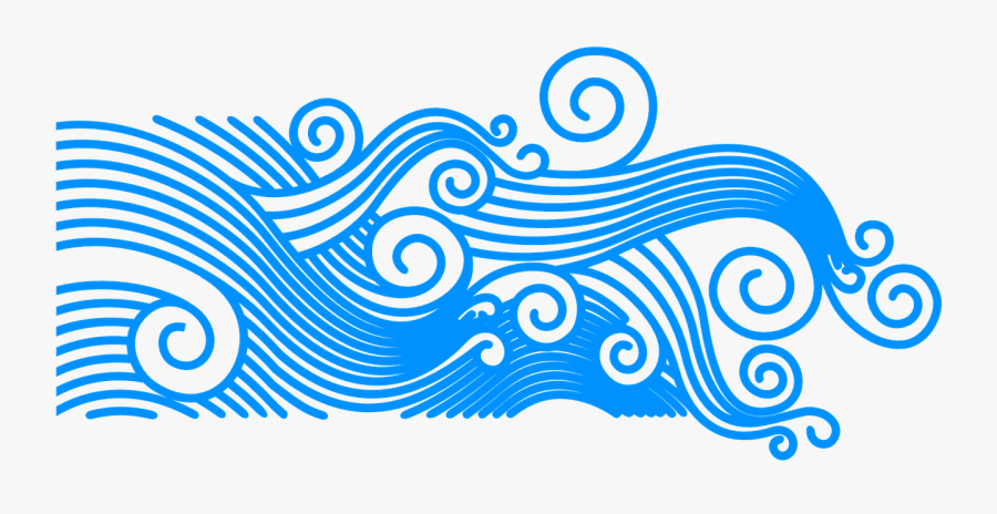 Wind Wave Sea Clip Art - Transparent Background Wave Clipart Png, Transparent Clipart