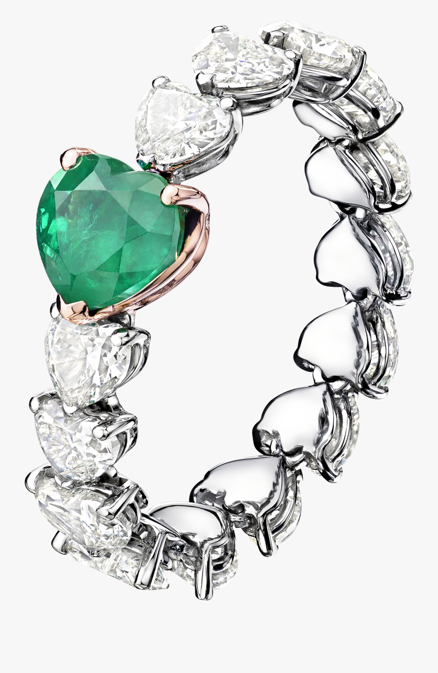 Png Library Library White And Pink Gold - Grisogono Quartz Ring, Transparent Clipart