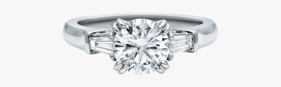 Diamond Rings Fine Jewelry - Classic Winston ™ Round Brilliant Engagement Ring With, Transparent Clipart